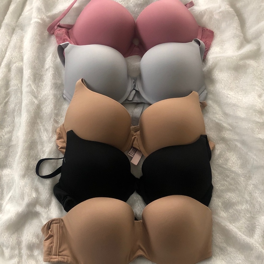 Victoria's Secret Black and Tan Bras